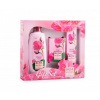 Rose of Bulgaria sprchový gél s ružovou vodou 330 ml + toaletné mydlo s ružou 100 g + krém na ruky s ružovou vodou 75 ml, pre ženy