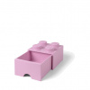 LEGO® úložný box s šuplíkem 25 x 25 x 18 cm světle růžová