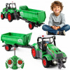 VEĽKÝ POĽNOHOSPODÁRSKY TRAKTOR NA DIAĽKOVÉ OVLÁDANIE, AUTO TRAKTOR S PRÍVESOM NA DIAĽKOVÉ OVLÁDANIE