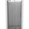 Mexen Velar L sprchové dvere posuvné 120 cm, priehľadné, gun gray brúsené - 871-120-003-01-66