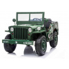 Detské elektrické auto USA ARMY 4X4, 3 miestne, zelené (8586019942613)