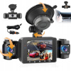 AUTOKAMERA 3 ŠOŠOVKY FULL HD 1080P NOČNÝ NÁHĽAD SENZOR G
