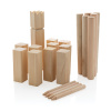 Herná sada Kubb z dreva , Brown Farba: Brown