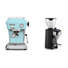 Ascaso Dream ONE, Kid Blue + Rocket Espresso FAUSTO 2.1, black