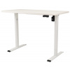 Výškovo nastaviteľný elektrický stôl BestBerg BBAT-14WW / rozmer 140x70 cm / výška 93,4-125,4 cm / biely