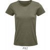 SOL'S | Crusader Women, Dámske tričko z bio bavlny, zelená khaki, M