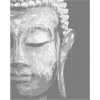 ZUTY Bodkovanie - BUDDHA NA ČIERNOM POZADÍ Rámovanie: vypnuté plátno na rám, Rozmer: 80x100 cm