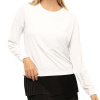 Dámske trička (dlhý rukáv) Lucky in Love Post a Plaid The Original Light Weight L/S - white - Biely (XS)
