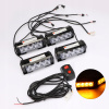 LAMPA STROBOSKOP ORANŽOVÁ S LED ATRAPOU 12V 24V komplet 4 ks