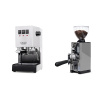 Gaggia Classic E24, white + Eureka Mignon Libra 65 All Purpose, CR grey