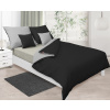 Matex | Dvojfarebné obliečky bavlnený satén - čiernosivá 140x200, 70x90