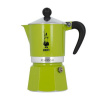 BIALETTI Rainbow na 3 šálky espressa (3 tz) zelená – hliníkový tlakový kávovar
