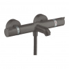 Hansgrohe Ecostat - Vaňový termostat Comfort na stenu, kartáčovaný čierny chróm 13114340