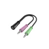 HAMA Headset redukcia jack 3,5 mm 4pól. na 2x jack vidlicu - 00200351