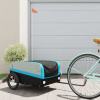 vidaXL Vozík za bicykel, čierno modrý 45 kg, železo 94044