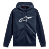 ALPINESTARS mikina AGELESS ZIP HOODIE 3, ALPINESTARS (modrá/bílá) - XL