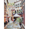 Košice - Kováčska ulica - akad. mal. Varuzhan Aghamyan, originálny, ručne maľovaný obraz L (do veľkosti 95x95cm) Viac farieb