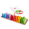 Bigjigs Toys Počítacie tyčinky dúhové, 55 ks