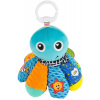 LAMAZE Chobotničák Sam baby textilní závěsný s klipem pro miminko