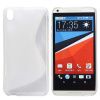 Gumený kryt na HTC Desire 800, 816 - priesvitná