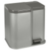 Curver DUO BIN 21 l strieborný / čierný na odpad