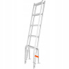 Rebrík na loď 45,5x63,5x196,5CM Skladací hliníkový dokovací rebrík