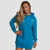 GymBeam Dámska longline mikina Limitless Aquamarine XSXS