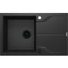 Deante Andante Flush granitový drez 78x49 cm sivá/grafitová/ónyxová ZQNG11F