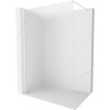 Mexen, Mexen Kioto-X sprchová stena 70 x 200 cm, matná 10 mm, biela - 800-070-101-20-30-X