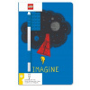 LEGO Stationery Zápisník A5 s modrým perem Imagine
