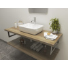 CERAMICA LATINA ATYP 161-180 x 46-50cm doska pod umývadlo, MDF/lamino, orech pacifik