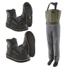 Patagonia Pánské brodící kalhoty Swiftcurrent Expedition Waders - Basin Green, vel. MXM a Patagonia Brodicí boty Foot Tractor - Filc, vel. US 05 - EU 38