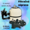 Aquashop Bazénová filtračná sada, laminátový filter a čerpadlo, 7 m3/hod, 450mm
