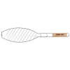 BBQ Opekač na ryby 36B 310x130/580 mm Cr + drevo