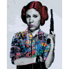 ZUTY Maľovanie podľa čísel - POP ART PRINCEZNA LEIA (STAR WARS) Rámovanie: bez rámu a bez vypnutia plátna, Rozmer: 40x50 cm