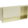 Mexen X-Wall-NR výklenková polica bez príruby 45 x 20 cm, zlatá kartáčovaná - 1951452010