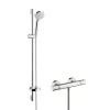Hansgrohe Croma 100, sprchový set Vario s termostatom, EcoSmart 9 l/min, chrómová, HAN-27033000