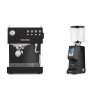Ascaso Steel UNO, Black + Eureka Atom Specialty 75, black