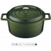 Hrniec LAVA METAL Liatinový hrniec okrúhly 24cm - zelený (LVYTC24K2G)