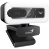 Genius FaceCam Light Webkamera, Full HD 1080p, LED osvětlení, vestavěný mikrofon, krytka soukromí, USB/C, černá 32200010400