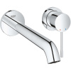 GROHE Essence 2-otvorová páková umývadlová batéria pod omietku, pre nástennú montáž, s rozetami, výtok 230 mm, chróm, 19967001