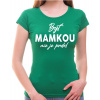 Fajntričko Tričko - Byť mamkou nie je prdel, Farba zelená, Strih/ Variant Pánsky / UNISEX