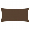 Slnečná plachta, 160 g/m², hnedá, 4x