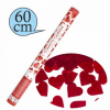 Konfety vystreľovacia SRDIEČKA červené 60cm