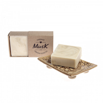 Prírodné soľné mydlo "SOĽNÝ KRYŠTÁL" - MusK Balenie: papierová krabička MusK