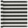 vidaXL Balkónová markíza z HDPE, 90x400 cm, antracitová a biela - Antracitová - 171165-105450