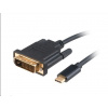Adaptér AKASA USB Type-C na DVI, kábel, 1.8m