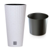 Kvetináč plast biely Prosperplast 47,6 cm x 25 x 47,6 cm