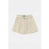 Detské ľanové šortky United Colors of Benetton 43WBG902G.P.Seasonal béžová 116