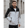 Pánska zimná bunda s kapucňou, šedá Dstreet TX4900